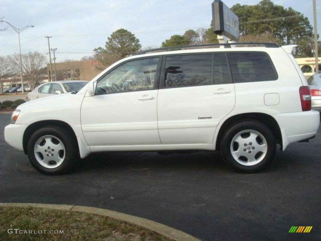 2007 Highlander Limited 4WD - Super White / Ivory Beige photo #5