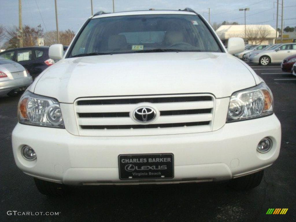 2007 Highlander Limited 4WD - Super White / Ivory Beige photo #7