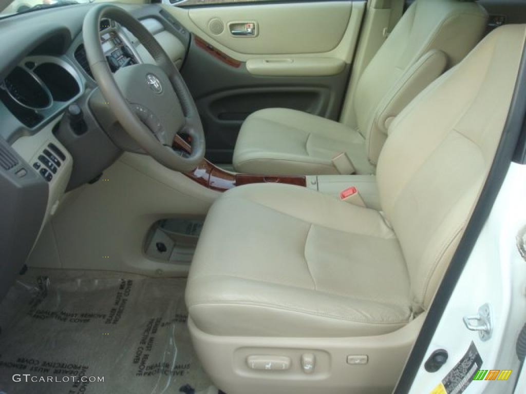 2007 Highlander Limited 4WD - Super White / Ivory Beige photo #8