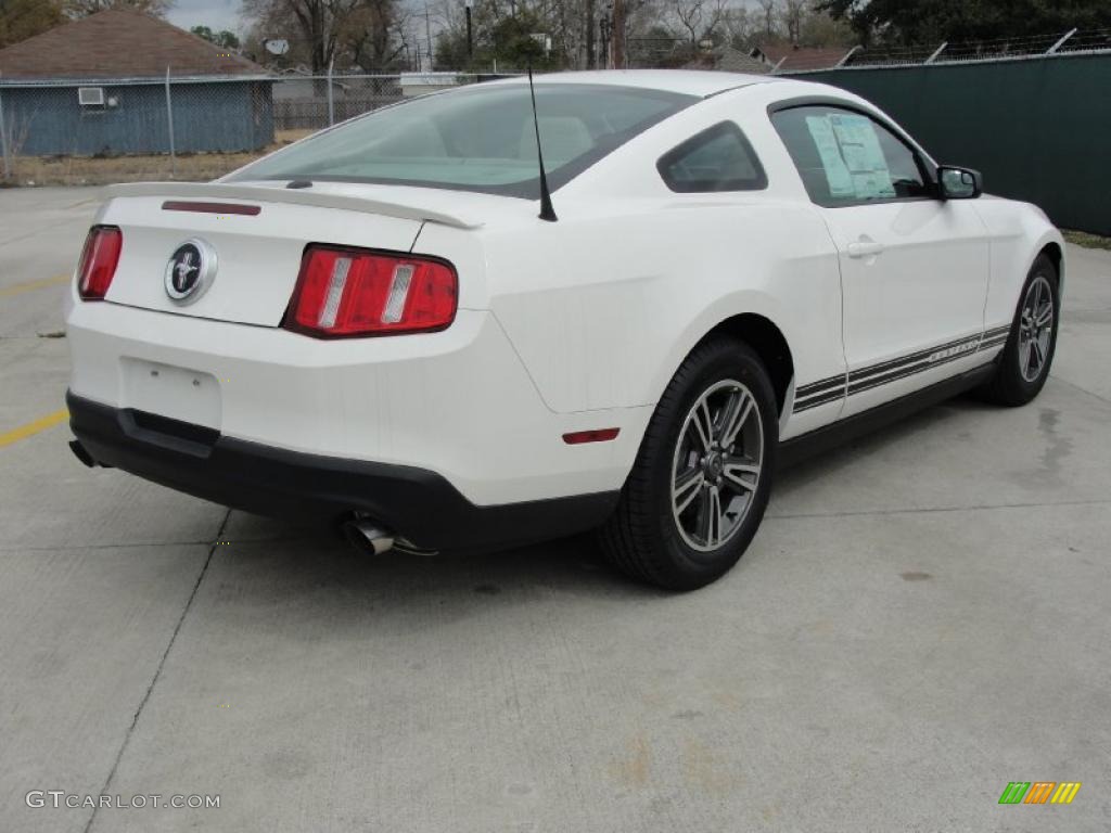 2011 Mustang V6 Premium Coupe - Performance White / Stone photo #3