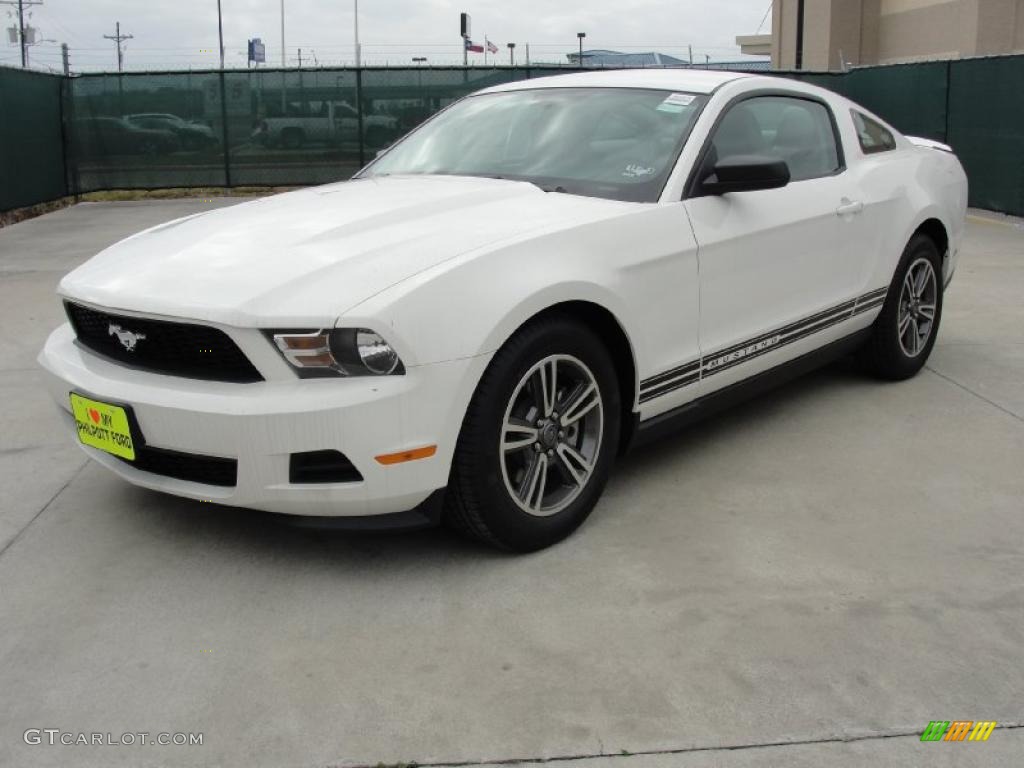Performance White 2011 Ford Mustang V6 Premium Coupe Exterior Photo #45536009