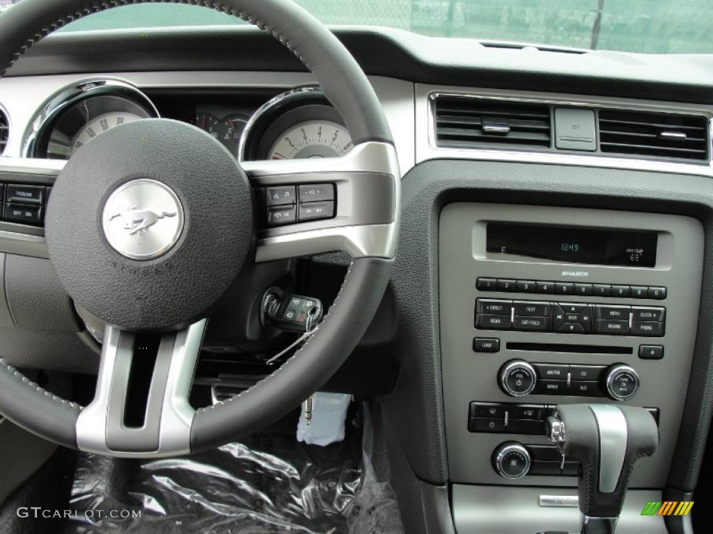 2011 Mustang V6 Premium Coupe - Performance White / Stone photo #25