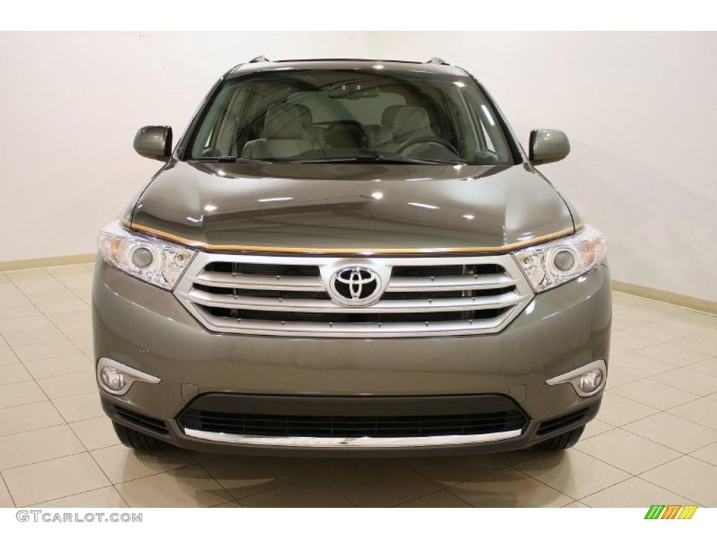 Cypress Green Pearl 2011 Toyota Highlander SE 4WD Exterior Photo #45536557