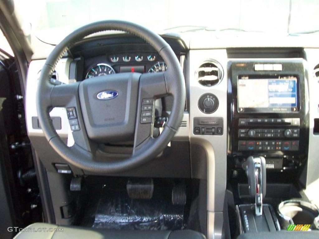 2011 Ford F150 FX4 SuperCrew 4x4 Black Dashboard Photo #45537598