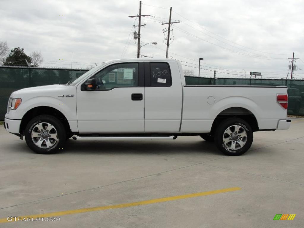 2011 F150 XLT SuperCab - Oxford White / Steel Gray photo #6