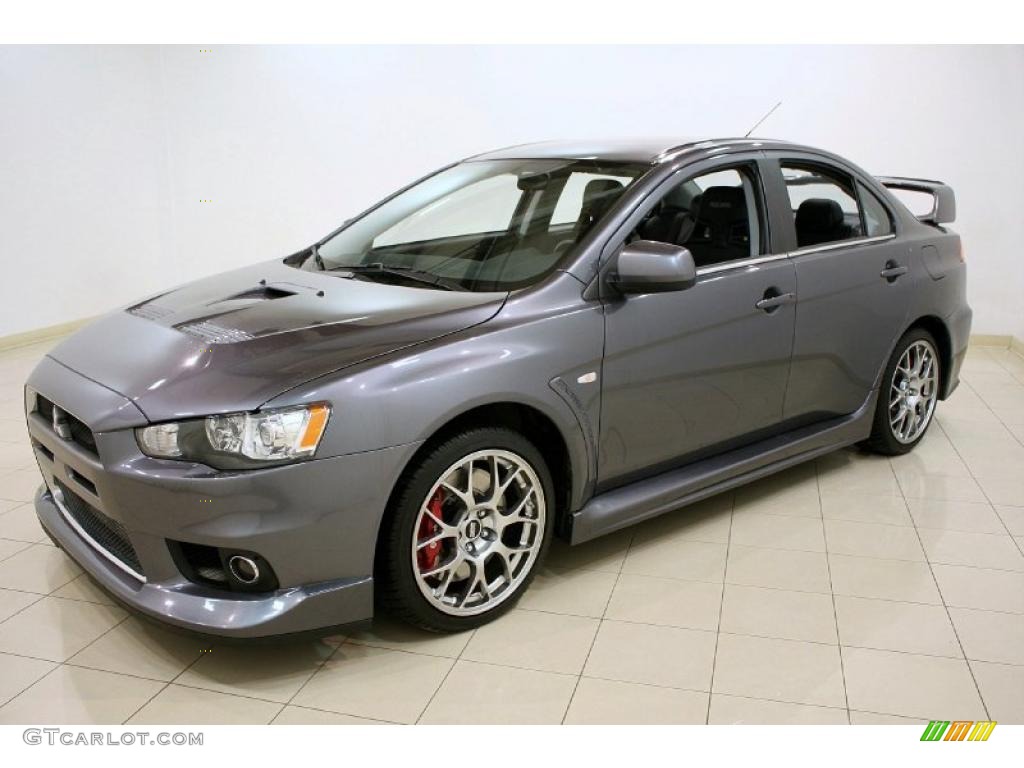 Graphite Gray Pearl 2008 Mitsubishi Lancer Evolution MR Exterior Photo #45538274