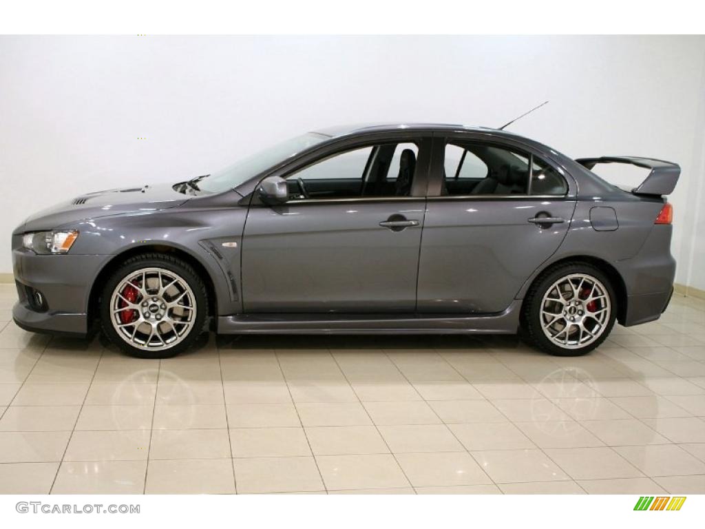 Graphite Gray Pearl 2008 Mitsubishi Lancer Evolution MR Exterior Photo #45538278