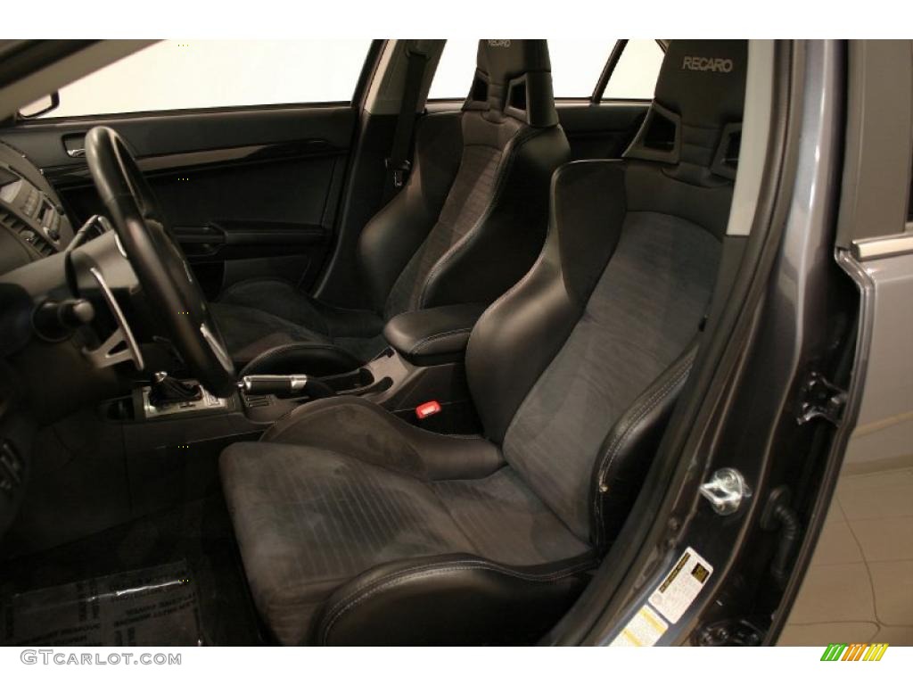 Black Interior 2008 Mitsubishi Lancer Evolution MR Photo #45538290