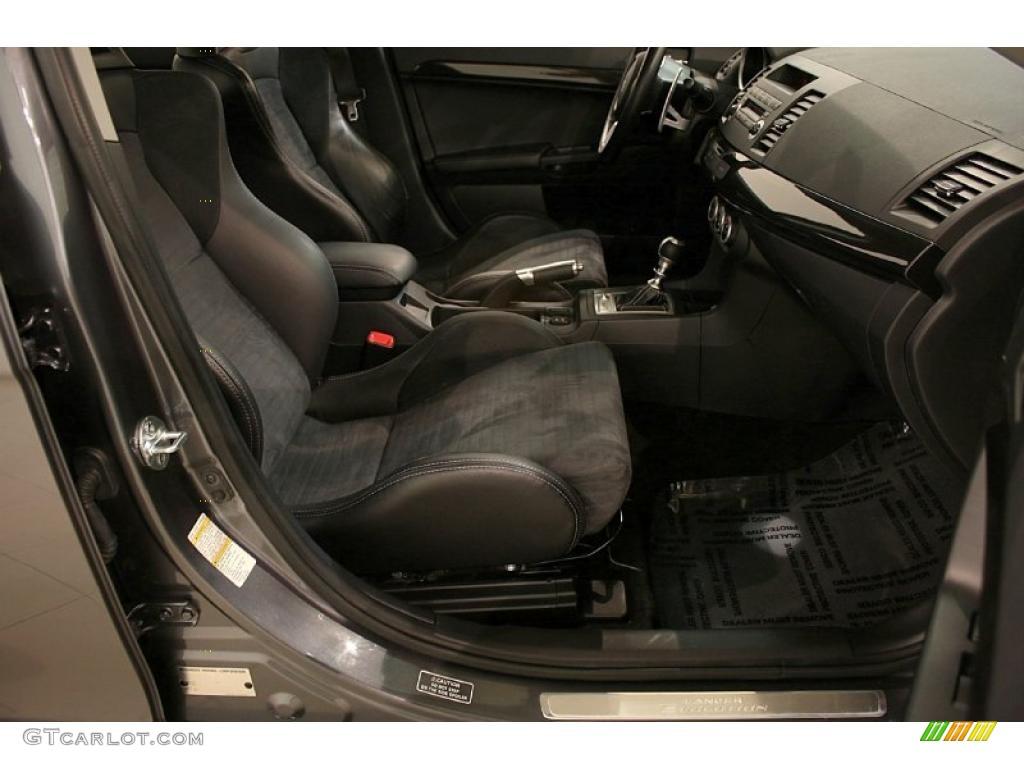 Black Interior 2008 Mitsubishi Lancer Evolution MR Photo #45538327