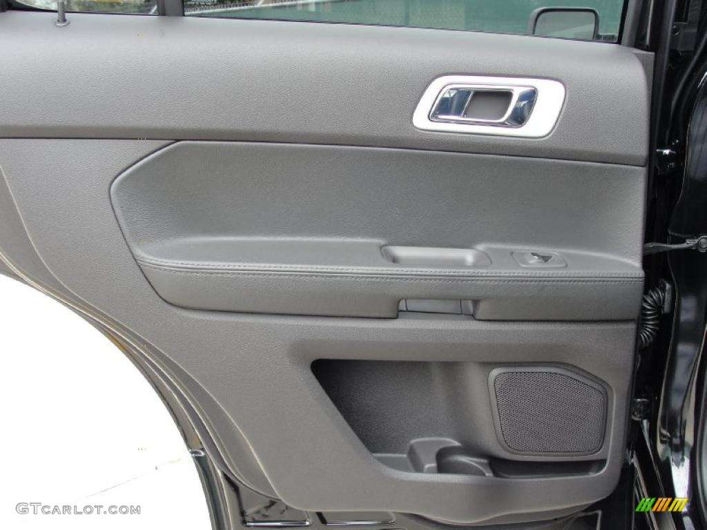2011 Ford Explorer Limited Charcoal Black Door Panel Photo #45538747