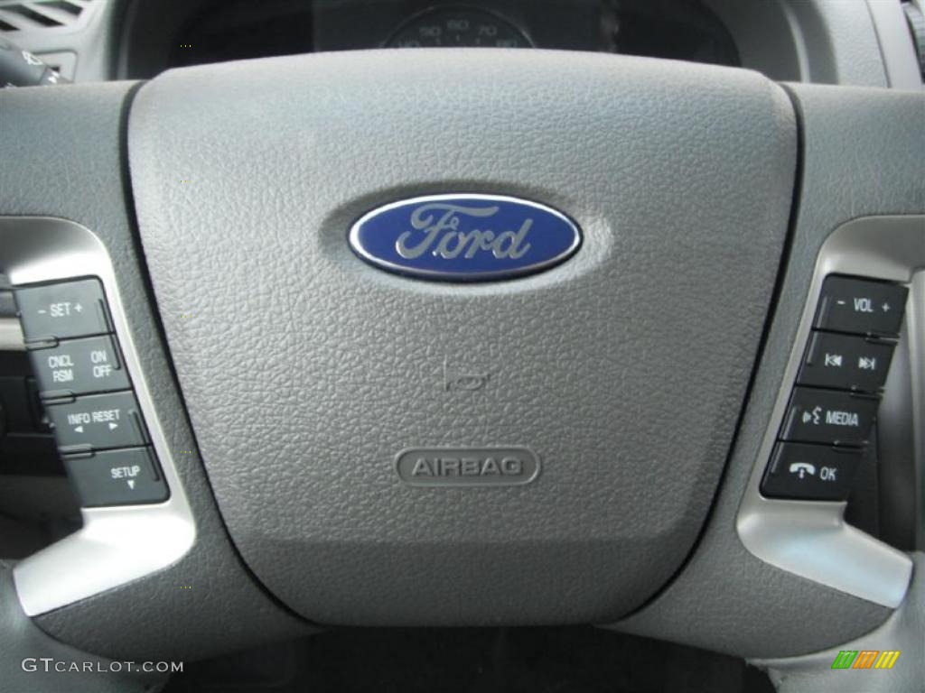 2011 Fusion Hybrid - Steel Blue Metallic / Medium Light Stone photo #14