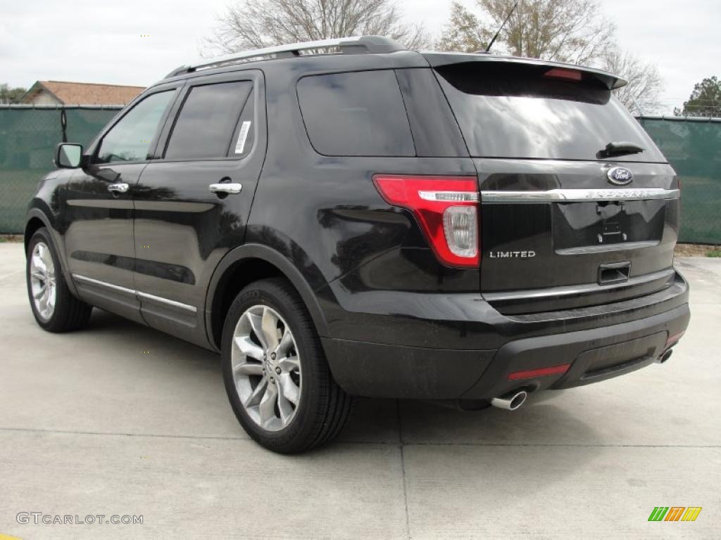 2011 Explorer Limited - Tuxedo Black Metallic / Charcoal Black photo #5