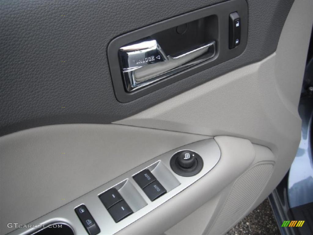 2011 Fusion Hybrid - Steel Blue Metallic / Medium Light Stone photo #22