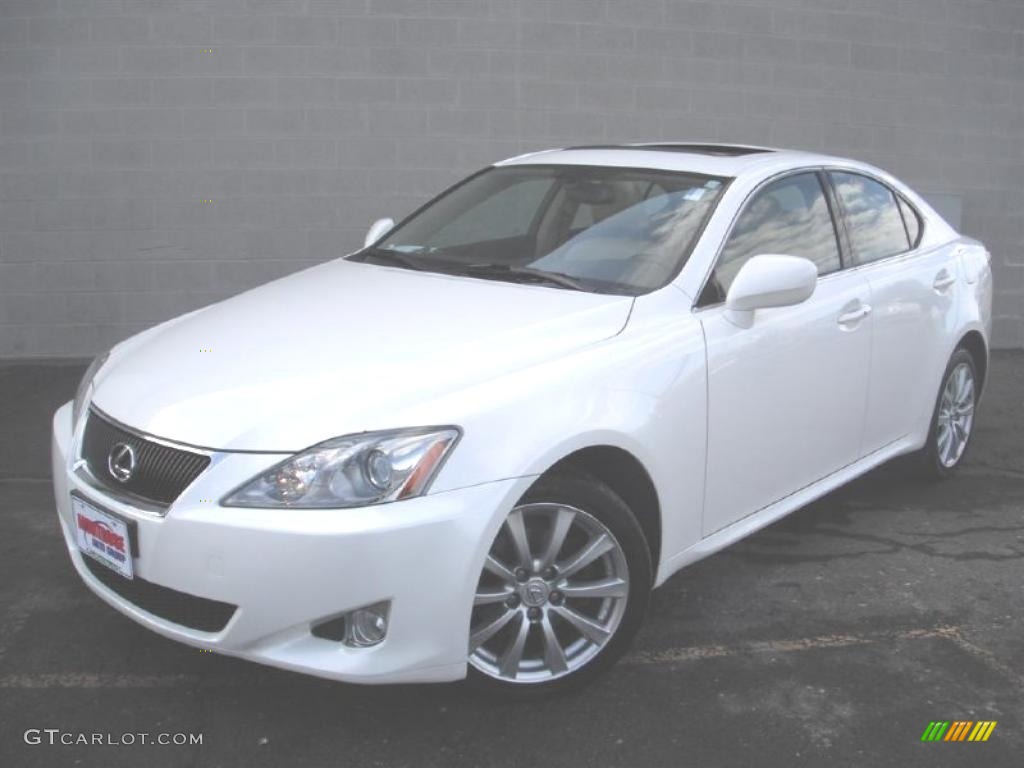 2006 IS 250 AWD - Crystal White / Cashmere Beige photo #1