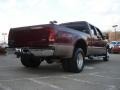 2004 Dark Toreador Red Metallic Ford F350 Super Duty Lariat Crew Cab 4x4 Dually  photo #3