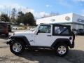 2009 Stone White Jeep Wrangler X 4x4  photo #2