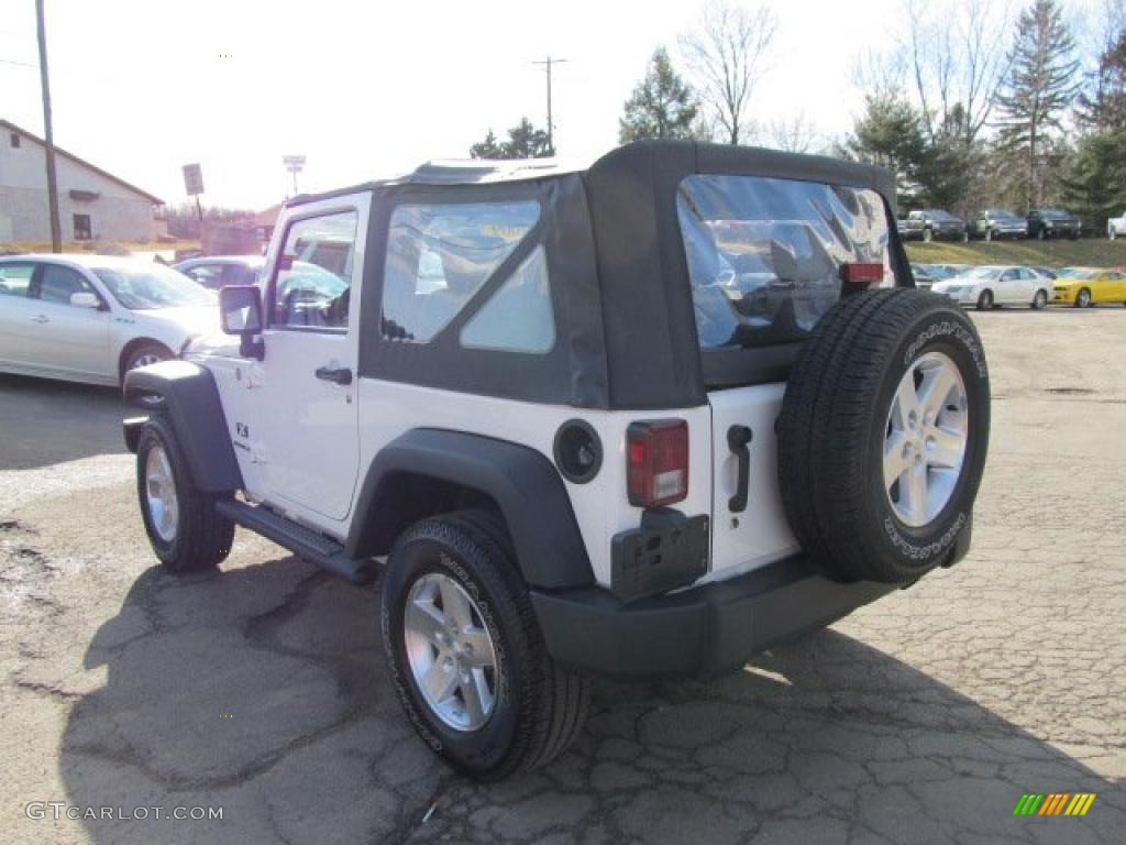 2009 Wrangler X 4x4 - Stone White / Dark Slate Gray/Medium Slate Gray photo #4