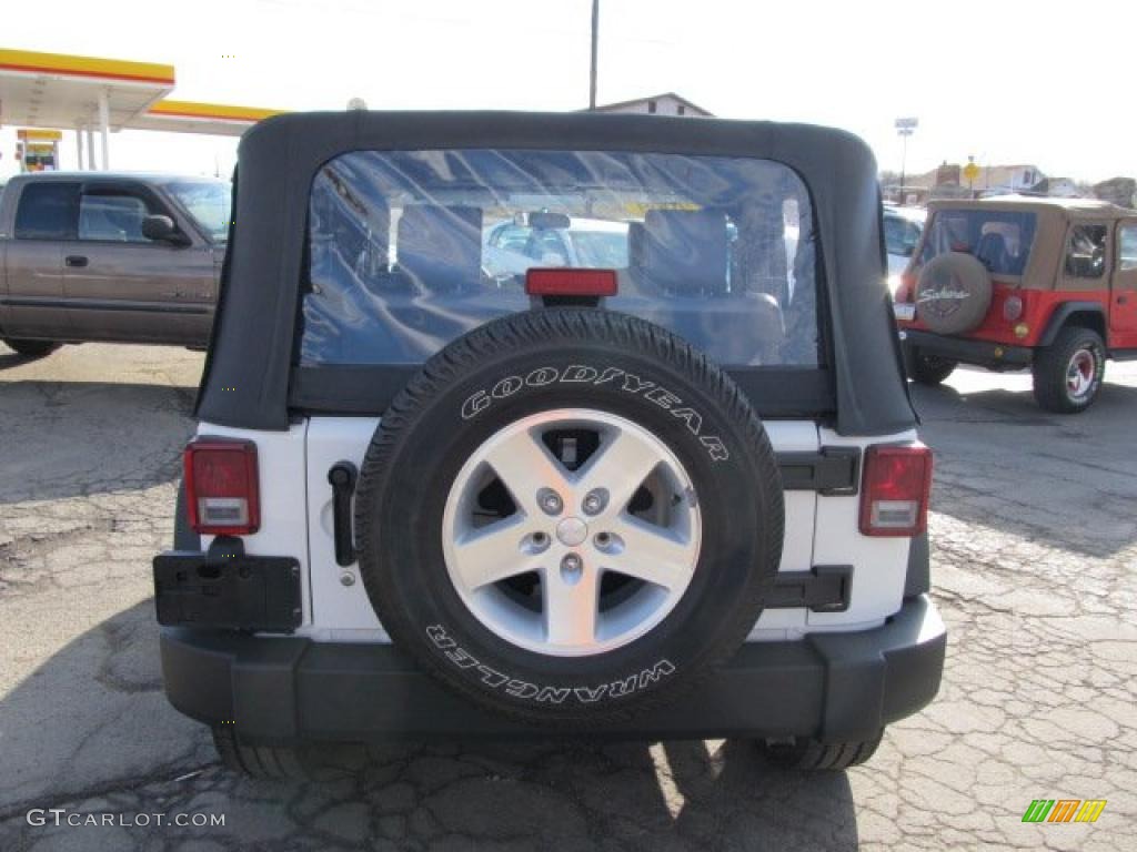 2009 Wrangler X 4x4 - Stone White / Dark Slate Gray/Medium Slate Gray photo #5