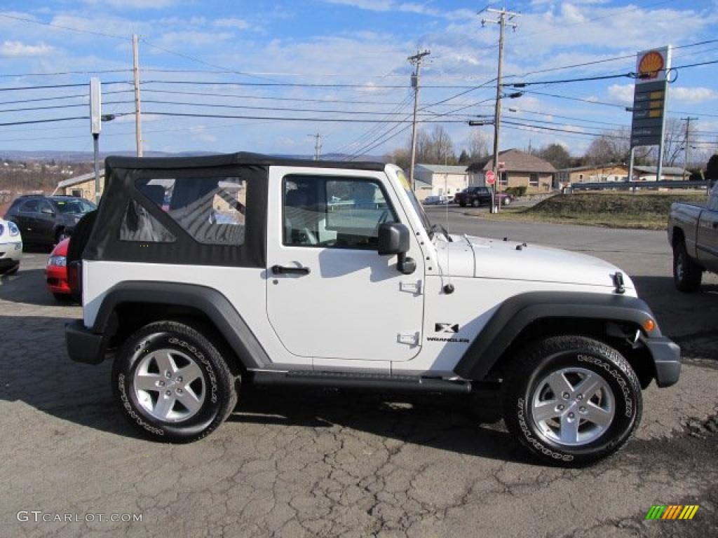 2009 Wrangler X 4x4 - Stone White / Dark Slate Gray/Medium Slate Gray photo #7