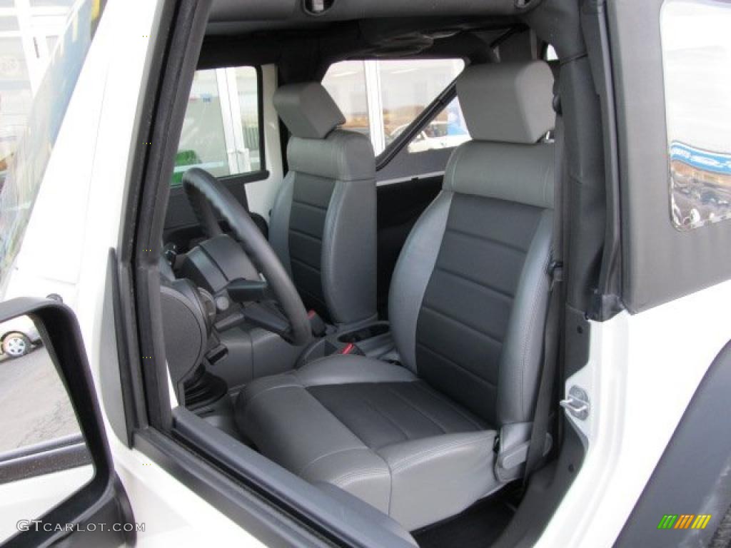 2009 Wrangler X 4x4 - Stone White / Dark Slate Gray/Medium Slate Gray photo #16