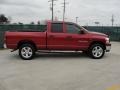 2007 Inferno Red Crystal Pearl Dodge Ram 1500 Lone Star Quad Cab 4x4  photo #2