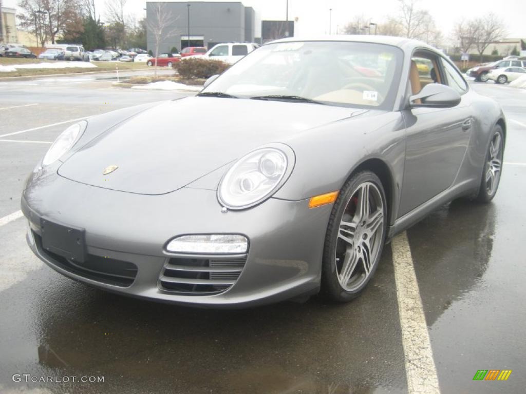 Meteor Grey Metallic 2010 Porsche 911 Carrera 4S Coupe Exterior Photo #45547065