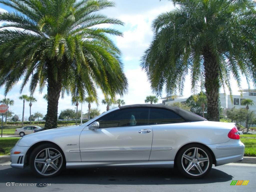 2007 CLK 63 AMG Cabriolet - Iridium Silver Metallic / Black photo #1