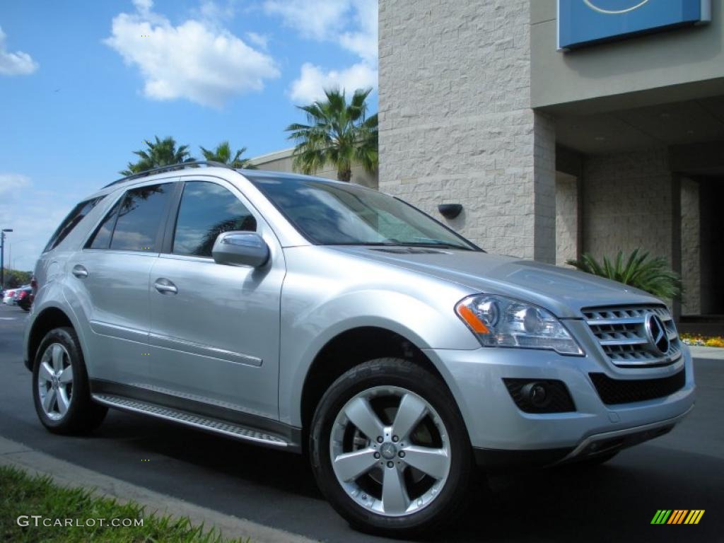 Iridium Silver Metallic 2010 Mercedes-Benz ML 350 Exterior Photo #45548725