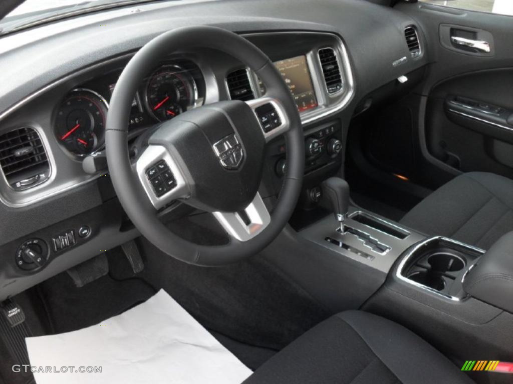 Black Interior 2011 Dodge Charger Rallye Photo #45548973