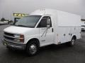 2001 Summit White Chevrolet Express Cutaway 3500 Commercial Utility Van  photo #1
