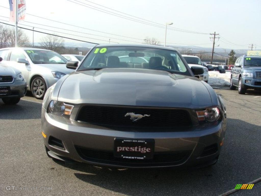 2010 Mustang V6 Premium Coupe - Sterling Grey Metallic / Stone photo #2