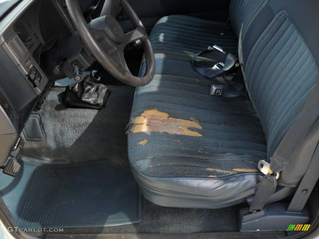Blue Interior 1993 GMC Sonoma SLE Regular Cab Photo #45551745