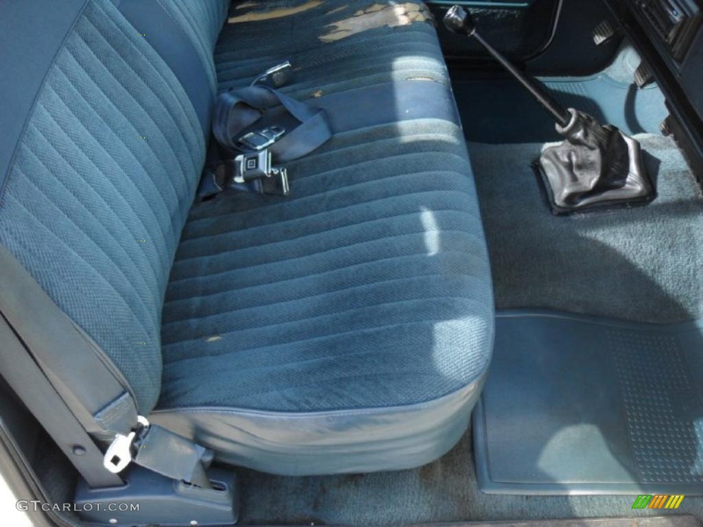 Blue Interior 1993 GMC Sonoma SLE Regular Cab Photo #45551805