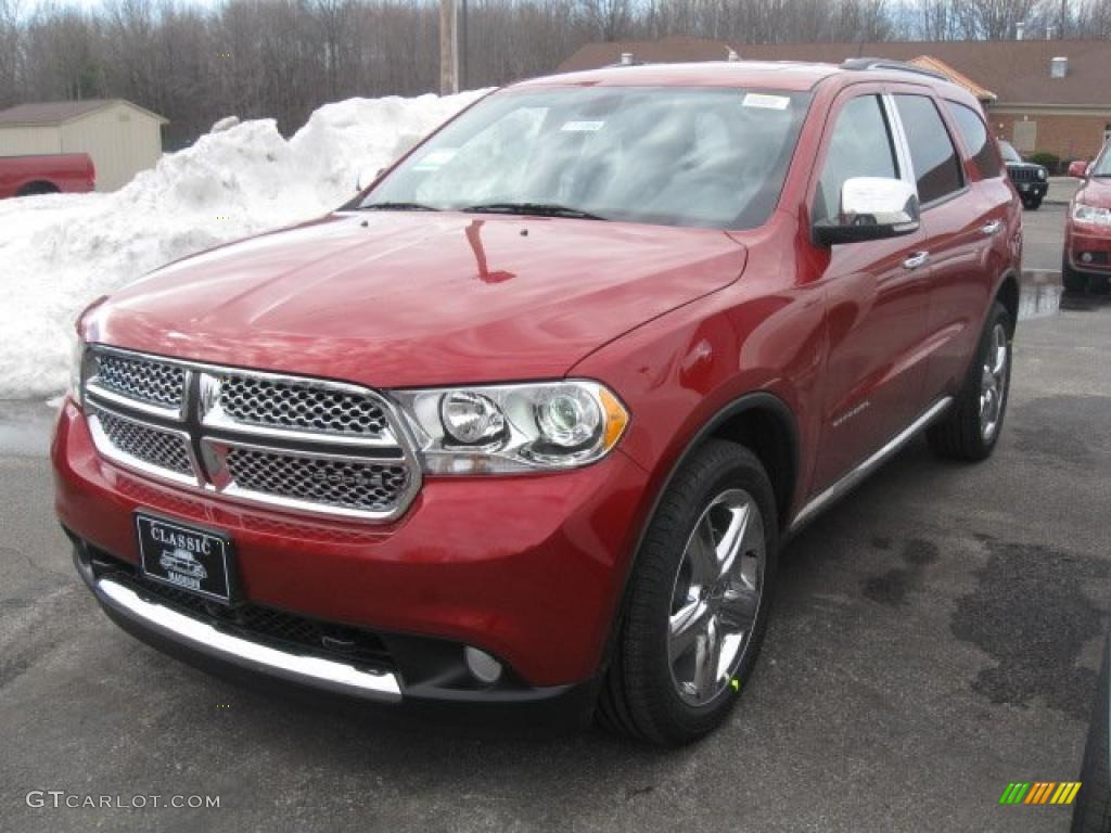 Inferno Red Crystal Pearl 2011 Dodge Durango Citadel 4x4 Exterior Photo #45552169