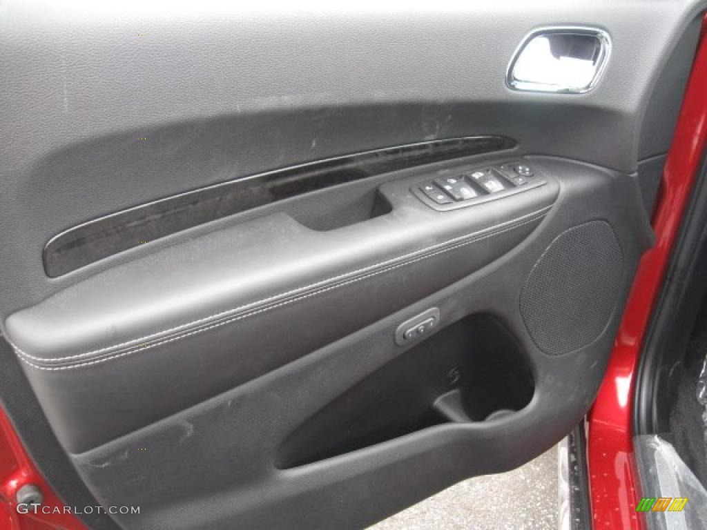 2011 Dodge Durango Citadel 4x4 Black Door Panel Photo #45552229