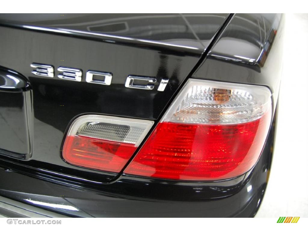 2002 3 Series 330i Convertible - Jet Black / Black photo #8