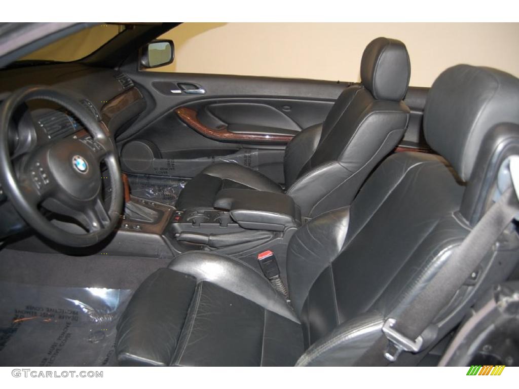 2002 3 Series 330i Convertible - Jet Black / Black photo #18