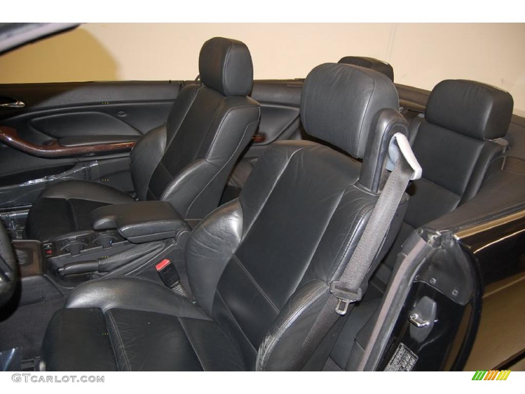 2002 3 Series 330i Convertible - Jet Black / Black photo #19