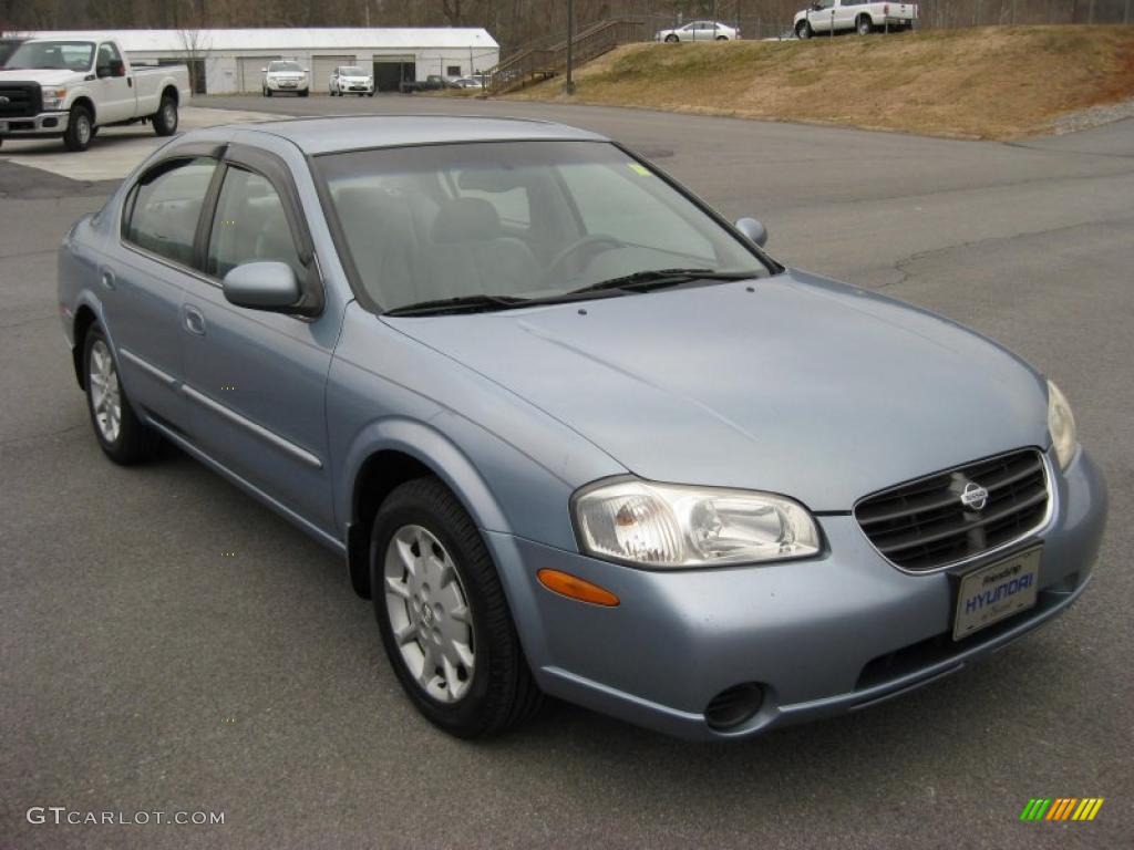 2001 Maxima SE - Satin Blue Pearl / Frost photo #4