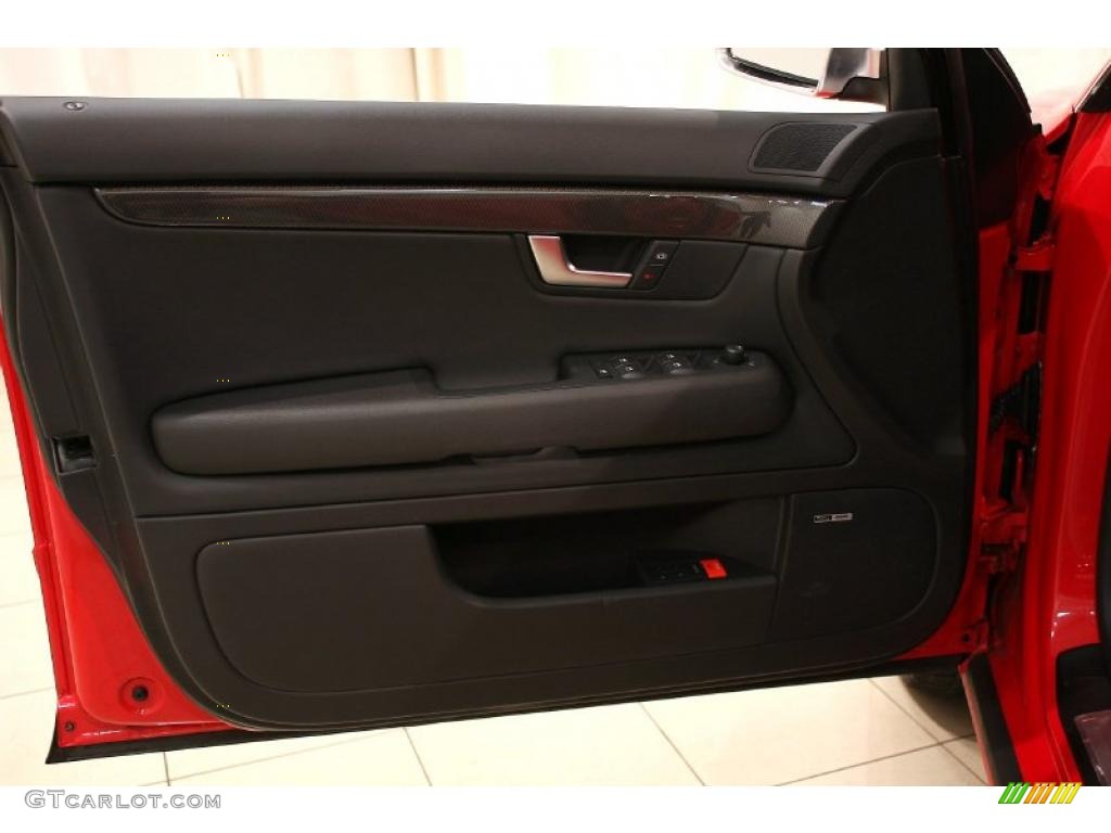 2006 Audi S4 4.2 quattro Sedan Black Door Panel Photo #45556801