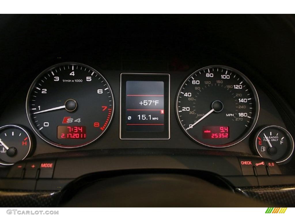 2006 Audi S4 4.2 quattro Sedan Gauges Photo #45557361