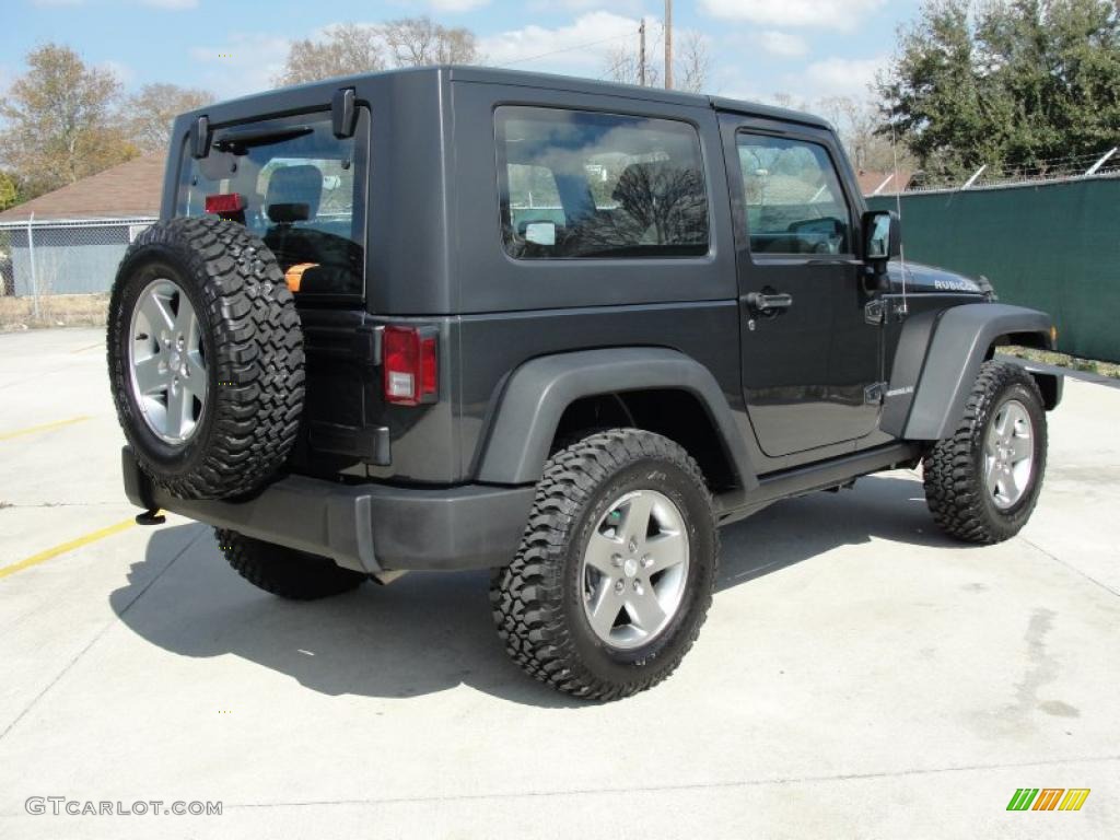 2010 Wrangler Rubicon 4x4 - Dark Charcoal Pearl / Dark Slate Gray/Medium Slate Gray photo #3