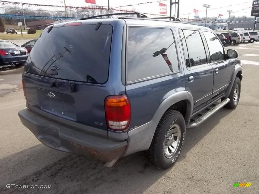 2001 Explorer XLS 4x4 - Deep Wedgewood Blue Metallic / Dark Graphite photo #5