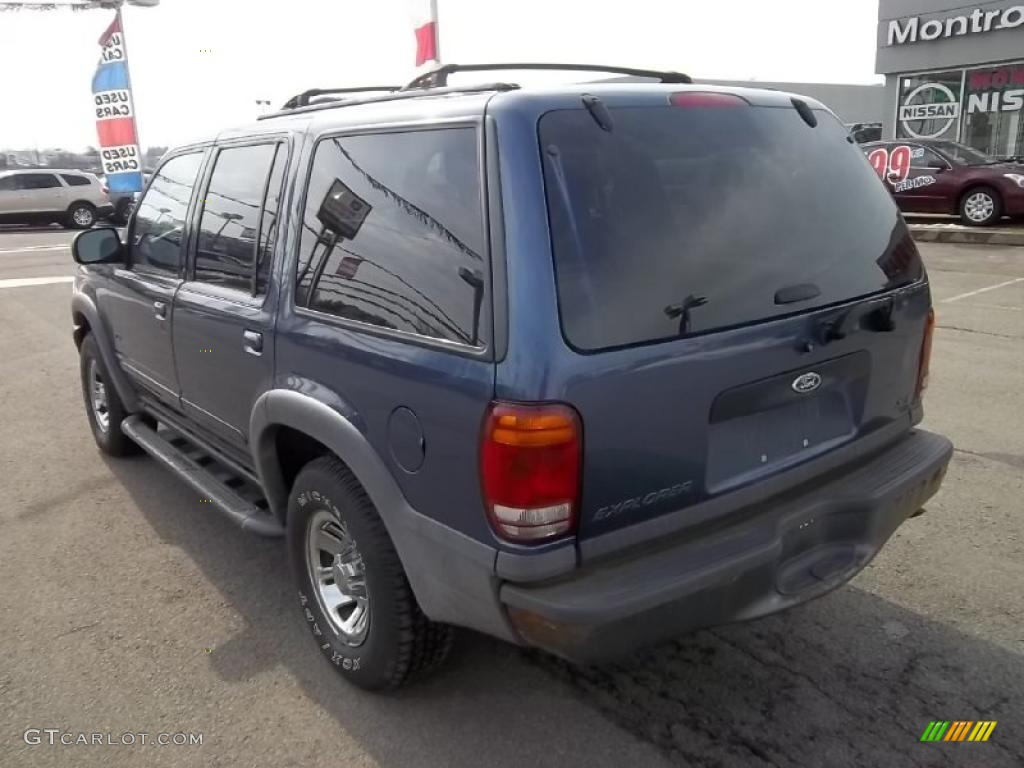 2001 Explorer XLS 4x4 - Deep Wedgewood Blue Metallic / Dark Graphite photo #7