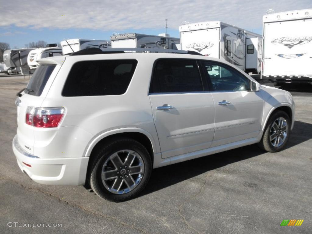 White Diamond Tintcoat 2011 GMC Acadia Denali AWD Exterior Photo #45564483