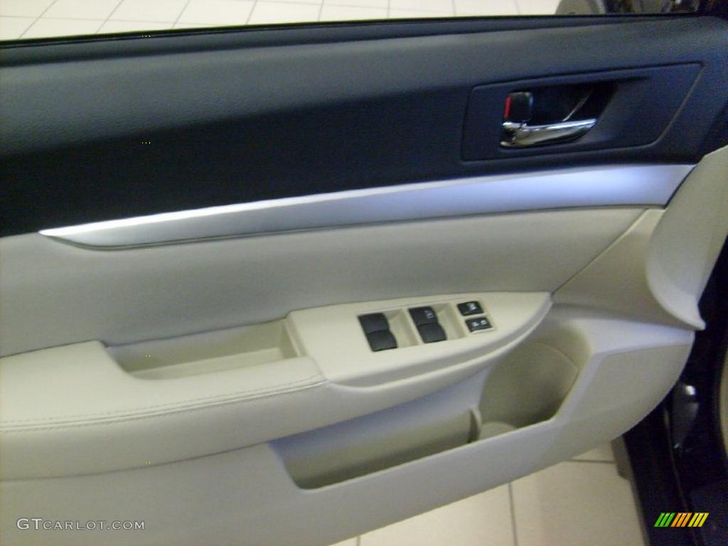 2011 Outback 2.5i Premium Wagon - Crystal Black Silica / Warm Ivory photo #13