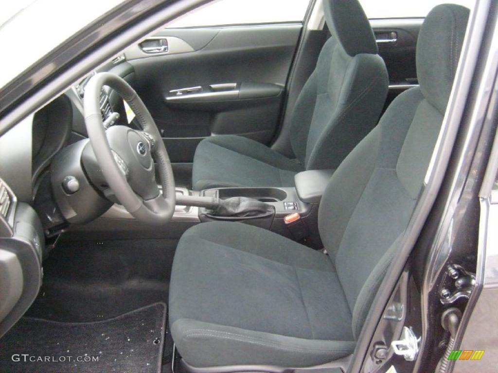 Carbon Black Interior 2011 Subaru Impreza 2.5i Premium Sedan Photo #45564671