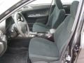 Carbon Black 2011 Subaru Impreza 2.5i Premium Sedan Interior Color