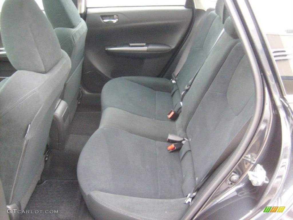 Carbon Black Interior 2011 Subaru Impreza 2.5i Premium Sedan Photo #45564697