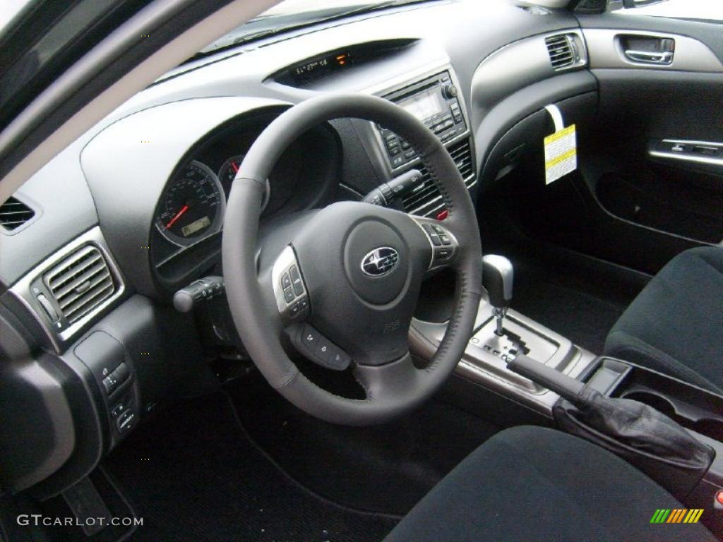 Carbon Black Interior 2011 Subaru Impreza 2.5i Premium Sedan Photo #45564843